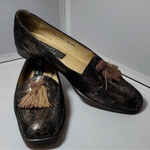 Stuart Weitzman luxury loafer with tassels